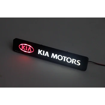 Auto nálepky prednej mriežky znak LED dekoratívne osvetlenie pre Kia Sportage 3 4 QL Rio K2 Optima Picanto Ceed Forte Cadenza K9 Duše