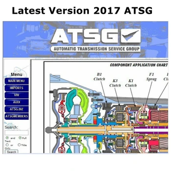 Auto Opravy Softvéru ATSG 2017 (Automatické Prevodovky Služby Skupiny Opraviť Informácie) Opravy Manuál Diagnostického Softvéru