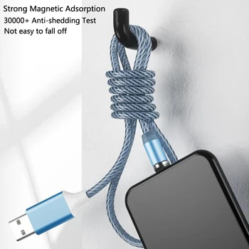 Auto Príslušenstvo Prúdi Svetlo Magnetické USB Nabíjací Kábel, Micro usb Kábel a USB Typu C, Kábel LED Svietiť, Magnet Nabíjačky