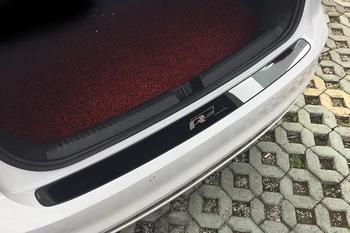 Auto samolepky pre 2012-2018 Volkswagen VW JETTA 6 MK6 Nehrdzavejúcej Ocele späť zadné batožinového priestoru vo vnútri Ochranu dekorácie kryt flitrami