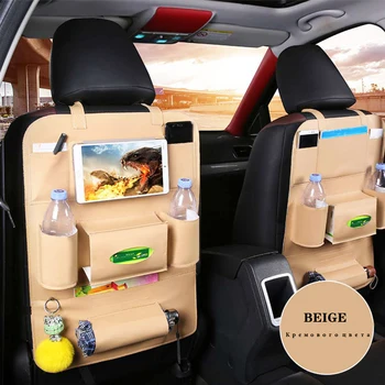 Auto skladovanie auto kryt sedadla sedadlo skladovanie taška pu kožené Chránič Pre Deti Deti Baby Kop Mat Ľahko Čistiť Auto prestieranie