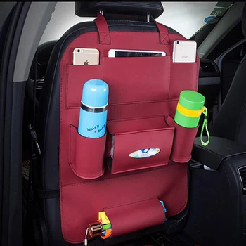 Auto skladovanie auto kryt sedadla sedadlo skladovanie taška pu kožené Chránič Pre Deti Deti Baby Kop Mat Ľahko Čistiť Auto prestieranie