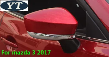 Auto spätné zrkadlo pokrytie,auto mirror výbava pre Mazda 3 2017,ABS chrome,2pc/veľa