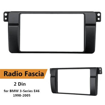 Auto Stereo Rádio Fascia Dvd Prehrávač Panel Doska Rám 2 Din pre Bmw 3-Series E46 1998-2005