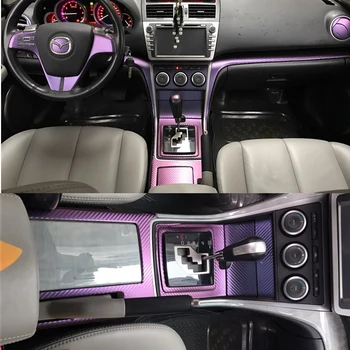 Auto-Styling 3D/5D Uhlíkových Vlákien Interiéru Vozidla stredovej Konzoly Zmena Farby Liatie Nálepky, Nálepky Na Mazda 6 2008-