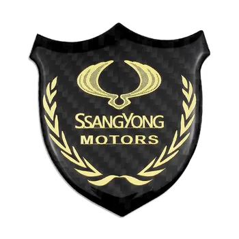 Auto-styling karbónová Nálepka pre Ssangyong Kyron Actyon Korando Rexton Rodius Tivoli XLV Tivolan Okno Odtlačkový Auto Odznak