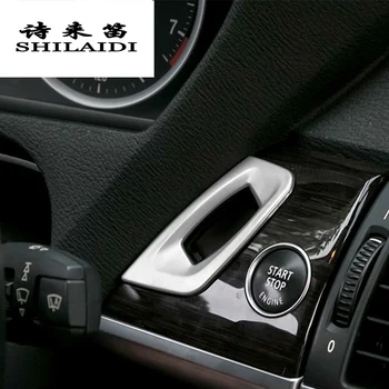 Auto styling otvor dekoratívny panel rám zahŕňa výbava nehrdzavejúcej ocele, nálepky na BMW X5 X6 E70 E71 Interiéru Auto Príslušenstvo