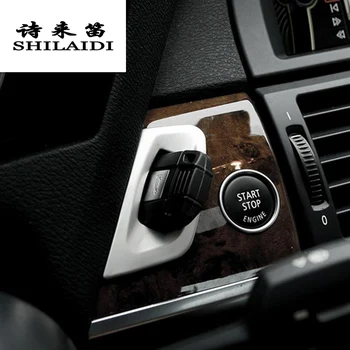 Auto styling otvor dekoratívny panel rám zahŕňa výbava nehrdzavejúcej ocele, nálepky na BMW X5 X6 E70 E71 Interiéru Auto Príslušenstvo