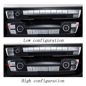 Auto styling Ovládanie klimatizácie CD panel tlačidlo krytu Sitckers Pre BMW 3 4 Série 3GT F30 F32 F34 Interiéru Auto Príslušenstvo