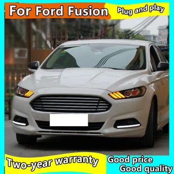 Auto Styling pre Ford Mondeo Fusion Svetlomety 2013-2016 DRL Objektív Dvojitý Lúč pre Mustang LED Reflektor HID Xenon bi xenon šošovky
