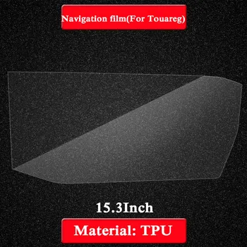 Auto Styling Tabuli GPS Navigácie TPU Ochranný Film Nálepka Pre Volkswagen Touareg CR 2019-Súčasnosť