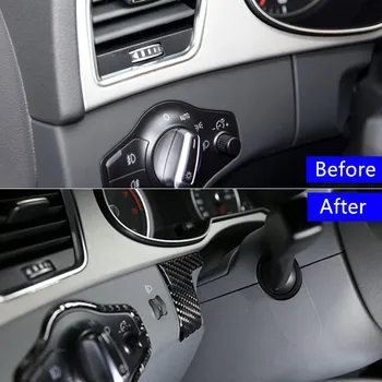 Auto Styling Ústredným Kontrolným Otvorom Oboch Stranách Panel Dekorácie, Nálepky, Výbava Pre Audi A4 B8, A5 2009-16 Uhlíkových Vlákien Obtlačky