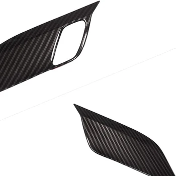 Auto Textúra Bezpečnostné zámky Dverí Rukoväť Misa, Kryt, Výbava pre BMW X5 F15 X6 F16 ABS Uhlíkových Vlákien