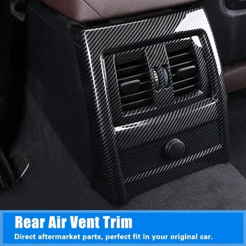 Auto Uhlíkových Vlákien Zadné Sedadlo Klimatizácia Ventilačné Kryt Výbava Pre-BMW 3 4 Série F30 F34 roky 2013-2018