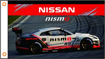 Auto vlajkou NISSAN nismo Banner 3ftx5ft Polyester 017