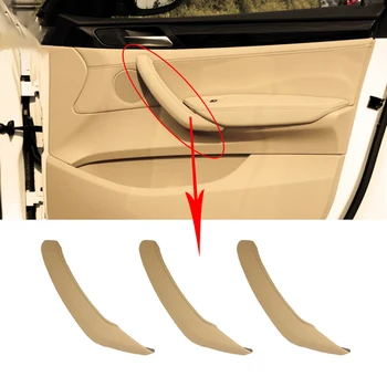 Auto vnútorné rukoväť kožený kryt výbava pre BMW F25 F26 X3 X4 interiérové dvere opierkou panel ťahanie Závesu nahradiť béžová čierna podporu