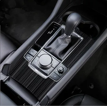 Auto výstroj panel výbava nálepky, interiérové tvarovanie výbava pre Mazda 3 2019 2020 ľavej strane jednotky,z nehrdzavejúcej ocele,auto príslušenstvo