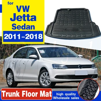 Auto Zadné Boot Cargo Líniové Zásobník Kufor Batožiny Rohože Koberce Pad Pre VW Jetta Sedan 4-dr MK6 2011- 2016 2017 2018