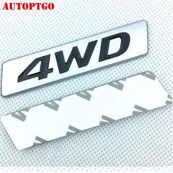 Auto Zadné Dvere batožinového priestoru Bočné 3D Písmeno 4WD AWD Odznak s Logom Znak Kotúča, Blatník Pre Toyota, Subaru Honda, Suzuki, Volkswagen Jeep Ford