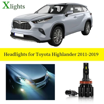 Auto Žiarovka Pre Toyota Highlander 2011 2012 2013 2016 2017 2018 2019 LED Reflektor Nízka Vysoká Lúčov Bieleho Svetla, Príslušenstvo