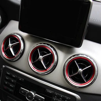 Automatická klimatizácia odvzdušňovací Ozdobné Krúžky Auto Dekorácie Interiéru Pre Benz GLA/GLC/Séria/B Series