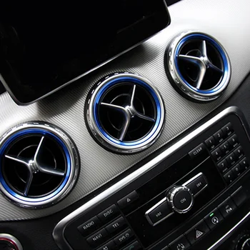 Automatická klimatizácia odvzdušňovací Ozdobné Krúžky Auto Dekorácie Interiéru Pre Benz GLA/GLC/Séria/B Series