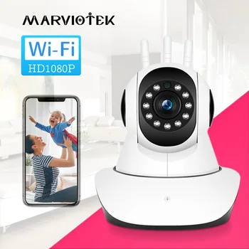 Automatické sledovanie Bezdrôtový 1080P IP Kamera Wifi P2P kamerový CCTV Kamery na Monitorovanie dieťaťa WIFI Home Security mini kamera HD