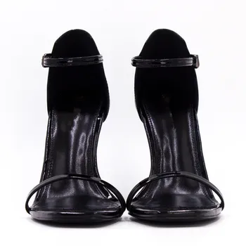 Autor Sandále Členok Popruhu Topánky Ženy Típat Prst Vysokým Podpätkom Čerpadlá Luxusné Dizajnér Dámy Strany Topánky Sapatos De Mujer BA12