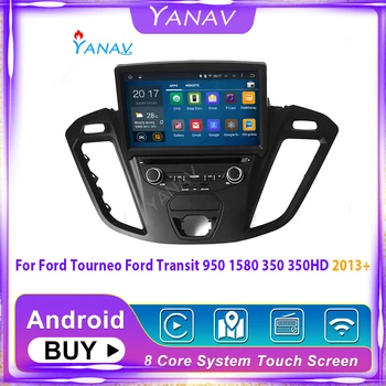 Autorádio 2 Din android stereo prijímač PRE FORD Tourneo Ford Tranzit 950 1580 350 350HD 2013+ auta GPS navigácie, video prehrávač
