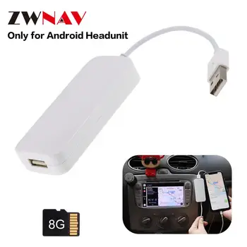 Autostereo USB, Smart Link Apple CarPlay Dongle pre Android Navigačný Prehrávač Mini USB Carplay Stick s Android auto DVD prehrávač