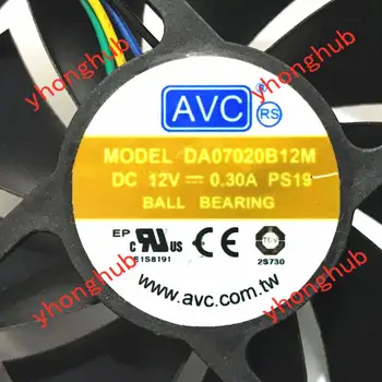 AVC DA07020B12M PS19 DC 12V 0.30 A 70x70x20mm 4-wire Server Chladiaci Ventilátor