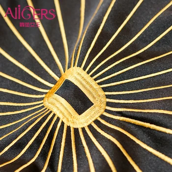 Avigers Luxusné Výšivky Vankúše Blue Black Gold Line Hodiť obliečky na Vankúše na Gauči, Pohovka, Spálne, Obývacia Izba
