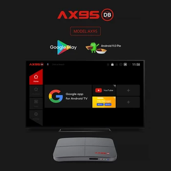 AX95 s veľkosťou 4 gb, 128 GB TV Box Android 9.0 TVBOX Amlogic S905X3 Podpora Dolby BD MV BD ISO Wifi 4K 60fps Google Prehrávač Youtube
