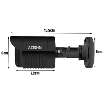 AZISHN AHD Kamera 720P/1080P/5MP KAMEROVÝ Bezpečnostný AHDM AHD-M Kamera HD IR-Cut Nočné videnie IP6 vonkajšie bullet Kamera 1080P OBJEKTÍV