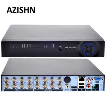 AZISHN FULL HD 16CH AHD DVR 1080N Hybrid:8CH AHD 1080N+8CH IP 960P ONVIF IP NVR Siete H. 264 VGA HDMI Záznamník Dohľad