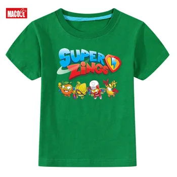 Baby Chlapci Tričko Los Super Zings Série Klavír Superzings Deti T-Shirts Módne Batoľa Detská Deti 2020 letné oblečenie pre chlapca