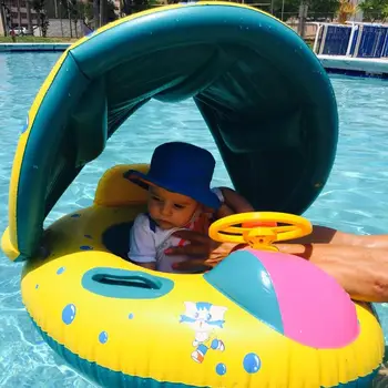 Baby Detský Letný Bazén Plavecký Krúžok Nafukovacie Swan Plávať, Vznášať Vody Zábavný Bazén Hračky Plávať Krúžok Sídlo Loďou, Vodné Športy