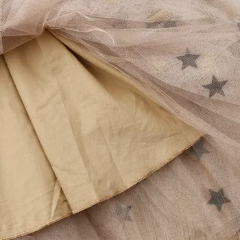 Baby dievčatá Jeseň Polka Dot dress dlhý rukáv balíku patchwork oka tutu šaty Princezná strany sladké šaty