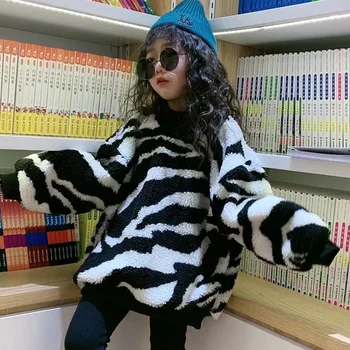 Baby Dievčatá Oblečenie Zimné Deti Sveter Chlapcov nové Leopard Plus velvet zahusťovanie Voľné kabát detské Oblečenie pre 6 8 10 rokov