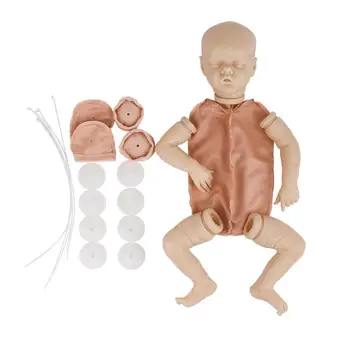 Baby Doll 28 Palcov Realisticky Novorodenca Roztomilé Dieťa Vinyl Nevyfarbené Nedokončené Bábika Časti DIY Prázdne Bábika Auta
