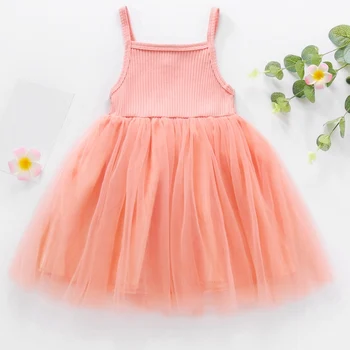 Baby Girl Dress Leto Bez Rukávov Tylu Batoľa Detská Princezná Strany Narodeniny Tutu Šaty Novorodenca Oblečenie Nový Príchod