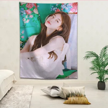 Bae Suzy Tapisérie Závesné látkové pozadí steny pokrýva spálňa renovácia posteľ dekorácie gobelín vlastné logo