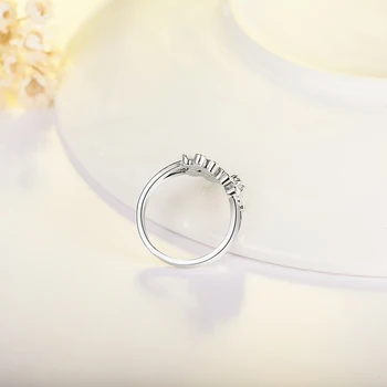 Bague Ringen Nový Dizajn Čerešňový Kvet Kvet Tvar 925 Sterling Silver Šperky Prstene pre Ženy, Svadobné Zapojenie Spinelovou Krúžok