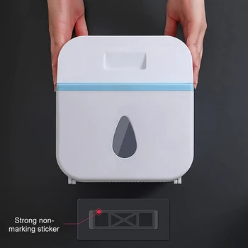 BAISPO Punč Zadarmo Nepremokavé Tkaniva Box Tvorivé Dvojvrstvové Úložný Box Prenosný Toaletného Papiera Držiak Kúpeľňa Príslušenstvo Sady