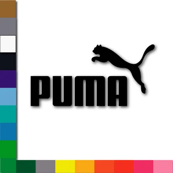 Balenie kvalitných dekoratívne vinylové nálepky PUMA LOGO na aute, steny, motocyklov, prilby ... (prispôsobiteľný veľkosti a farby)