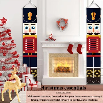 Baletu luskáčik banner dekorácie v životnej veľkosti Vianočné vonkajšie vojak model Vianočný záves atmosféru dekorácie