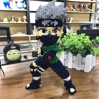 Balody 16094 Anime Naruto Hatake Kakashi Ninja Cartoon DIY 3D Model Diamond Mini Stavebné kamene, Tehly Hračka pre Deti, žiadne Okno