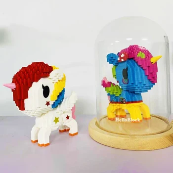 Balody Mini Bloky Roztomilý Malý Kôň Model Tokidoki Anime jednorožec Budovy Hračky Juguetes Deti X'mas Darčeky Dievčatá Krásne Brinquedo