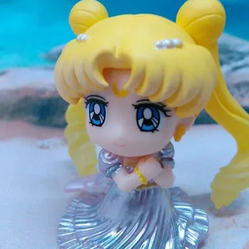 Bandai Anime Akčné Figúrky Hračka Sailor Moon Obrázok Akcia Darček Japonské Anime Obrázok Svadobné Šaty Ornament Model Hračky Pre Dievčatá