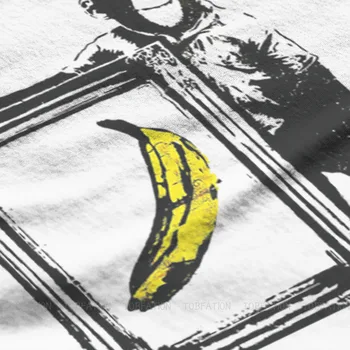 Banksy Graffiti Wall Art Opice Banán Základné Tričko pre Mužov Grafické Plus Veľkosť Anime Šaty Crewneck Bavlnené Tričko 2020
